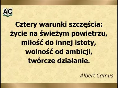 Warunki szczęścia