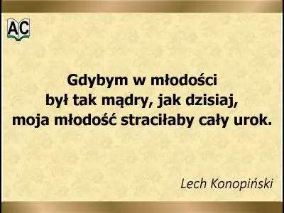 Młodość i mądrość