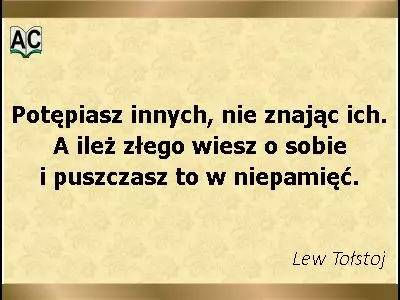 Cytat Lwa Tołstoja