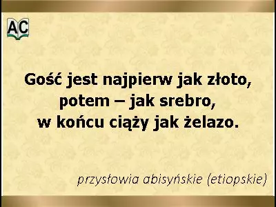 Etiopskie przysłowie