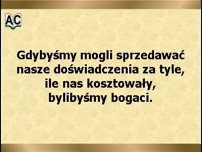 Aforyzm o doświadczeniu