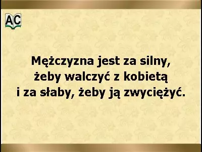 Aforyzm o mężczyznach