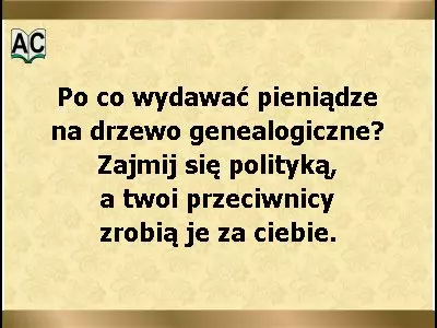 Drzewo genealogiczne polityka